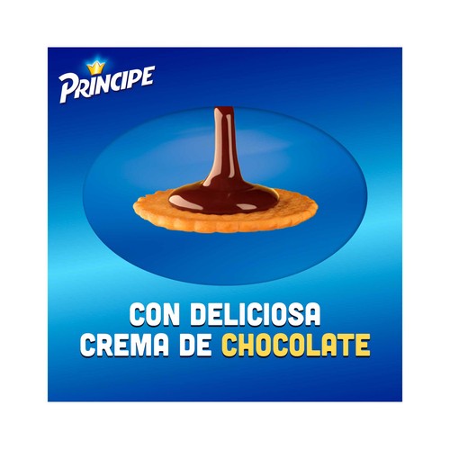 PRÍNCIPE MaxiChoc Galletas rellenas con doble crema de chocolate con leche 250 g.