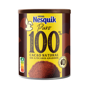 Imagen de NESQUIK de NESTLÉ Cacao soluble intenso, 100 cacao natural 290 g.