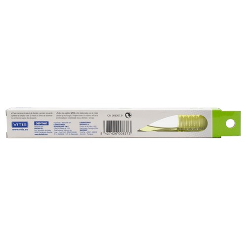 VITIS Cepillo dental con cabezal, especial ortodoncia VITIS.