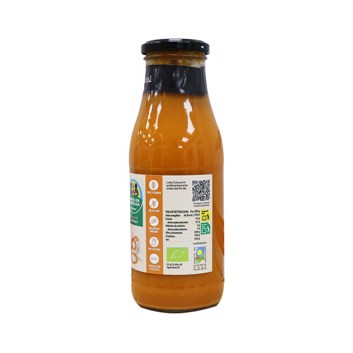 ALCAMPO PRODUCCIÓN CONTROLADA Crema de calabaza ecológica ALCAMPO PRODUCCIÓN CONTROLADA ECOLÓGICO 500 ml.