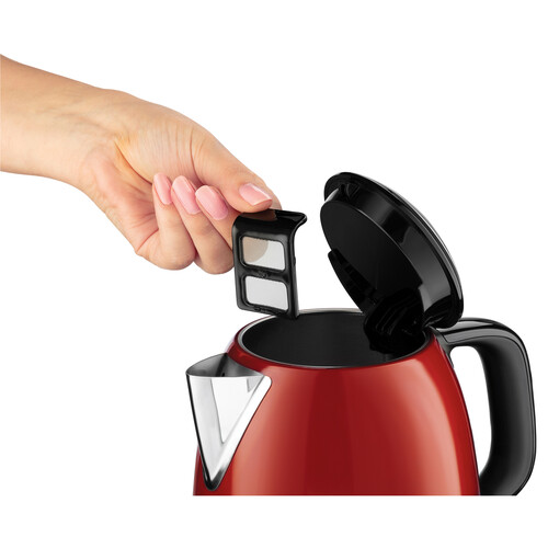 Hervidor de agua RUSSELL HOBBS 24992-70 Mini Plus+ Red, 1L, 2400W, base 360°.