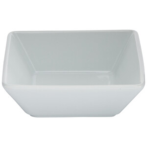 Imagen de Bol cuadrado fabricado en porcelana blanca para aperitivos, 11,5cm, ACTUEL.