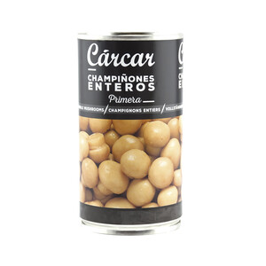 Imagen de CARCAR Champiñones enteros lata de 185 g.