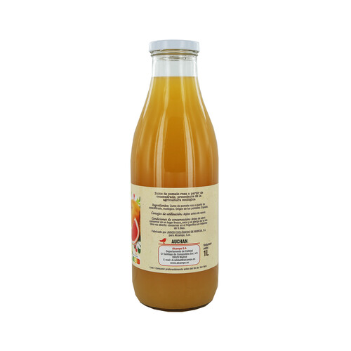 ALCAMPO ECOLÓGICO Zumo de pomelo rosa ALCAMPO ECOLÓGICO 1 l.