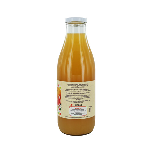 ALCAMPO ECOLÓGICO Zumo de pomelo rosa ALCAMPO ECOLÓGICO 1 l.