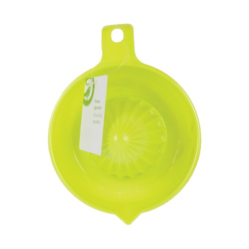 Exprimidor de plástico en 2 piezas PRODUCTO ECONÓMICO ALCAMPO.