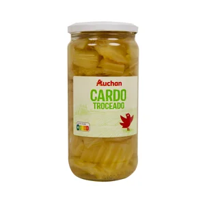PRODUCTO ALCAMPO Cardo troceado al natural frasco de 400 g.