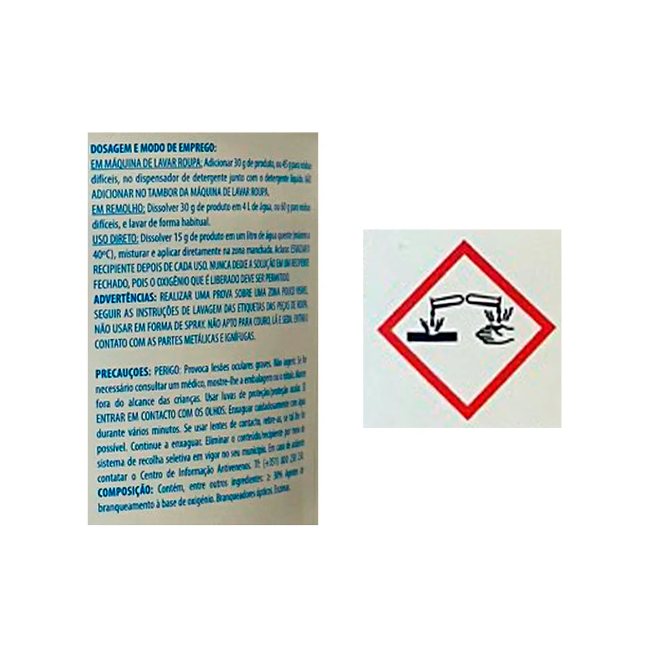 EKOSAN Activador en polvo para lavar la ropa blanca (quitamanchas) EKOSAN 750 gr.
