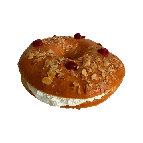 Roscón de Reyes relleno de nata con bajo contenido de azúcar 450 g. 