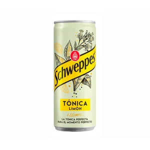SCHWEPPES Tónica de limón lata de 33 cl.