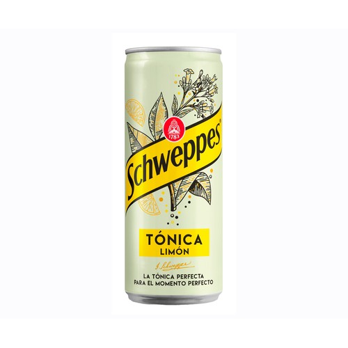 Tónica de limón SCHWEPPES lata de 33 cl.