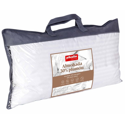 Almohada plumón 30%,  90cm, PIKOLIN.