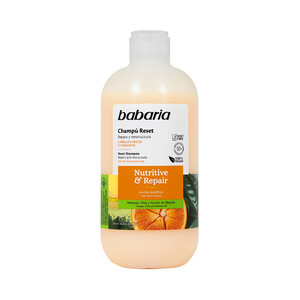 Imagen de BABARIA Nutritive & repair Champú reparador y reestructurante, para cabellos secos o dañados 500 ml.