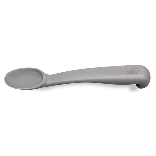 Vajilla de aprendizaje para bebés, 4 piezas, color gris, INTERBABY.
