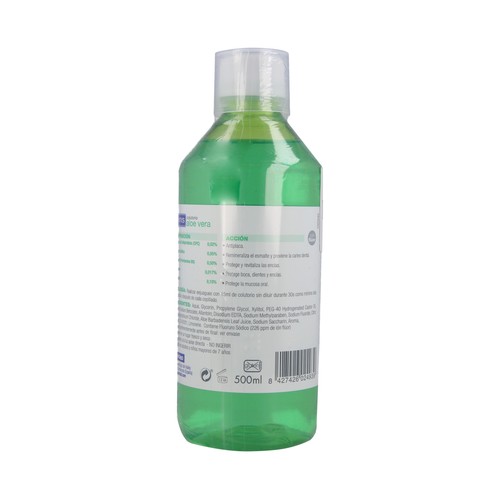 VITIS Enjuague bucal diario con aloe vera y sabor a menta VITIS 500 ml.