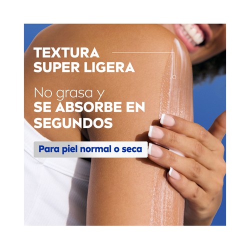 NIVEA Loción corporal (body milk) hidratante con aloe vera para pieles normales a seca 400 ml.