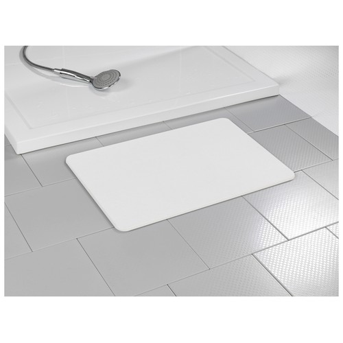 Alfombra de baño modelo Simi color blanco. TIERRA DE DIATOMEAS
