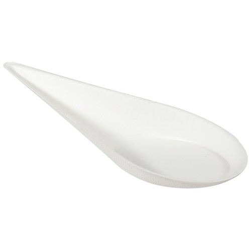 Set de 24 cucharas desechabes de caña de azúcar para degustación de aperitivos, 10x5cm., VAJILLA DESECHABL.