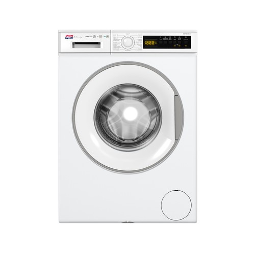 Lavadora NEW POL NWTA1914 Color blanco 9KG, clasificación energética: A, 1400RPM, H: 84,5cm, A: 59,7cm, F: 58,2cm.
