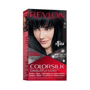 REVLON Colorsilk tono 10 Negro Coloración permanente sin amoniaco y con keratina.