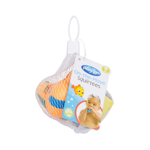 Juguete de baño, PLAYGRO On the Move Squirtees.