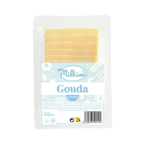 MILKIMI Lonchas de queso gouda 120 g.