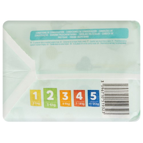 PRODUCTO ALCAMPO Baby sensitive Pañales talla 2 (3-6 kg) 30 uds.