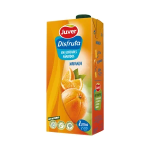 JUVER Disfruta Néctar sin azúcar añadido de naranja 2 l.