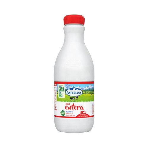 Leche entera de vaca de origen español CENTRAL LECHERA ASTURIANA 1.5 l.