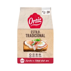 Imagen de ORTIZ Pan tostado extra crujiente estilo tradicional 30 uds. 324 g.
