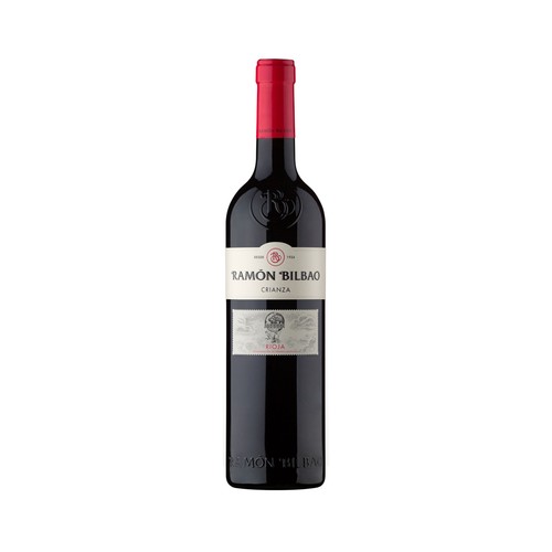 Vino tinto crianza con denominación de origen calificada Rioja RAMÓN BILBAO botella de 75 cl.