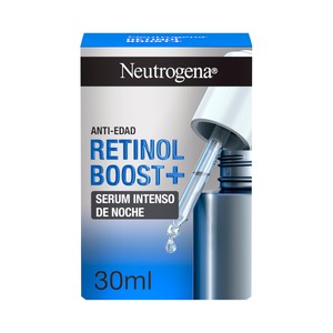 NEUTRÓGENA Retinol boost+ Sérum intensivo de noche antiedad, con retinol 30 ml.