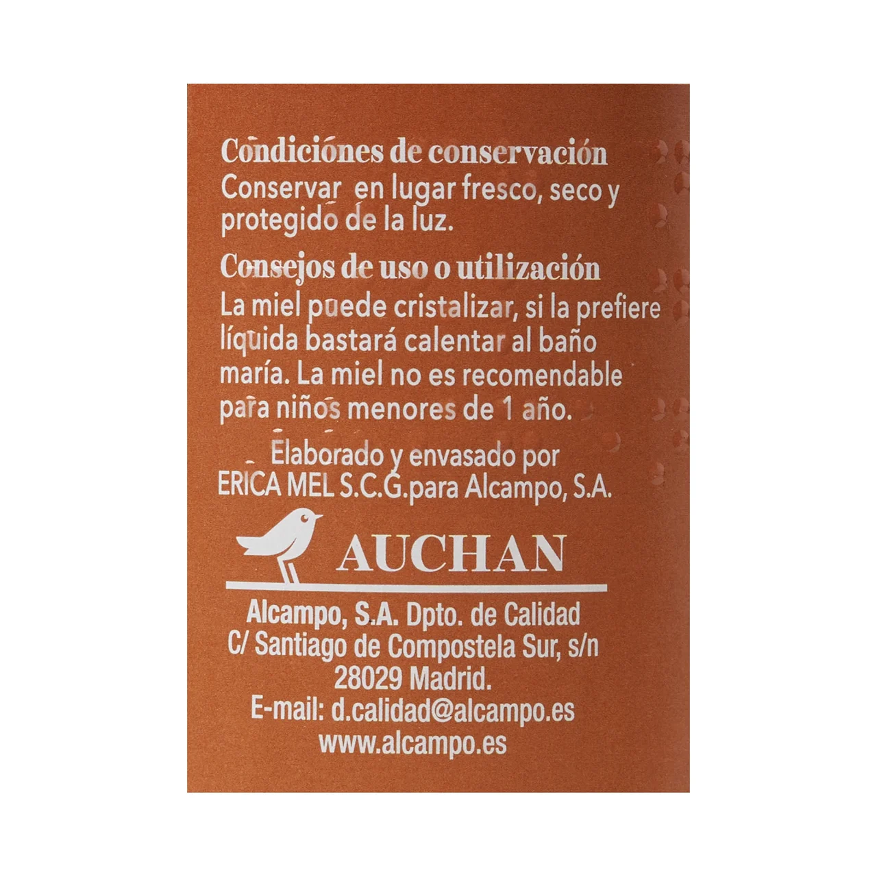 ALCAMPO CULTIVAMOS LO BUENO Miel de Galicia IGP castaño 500gr.