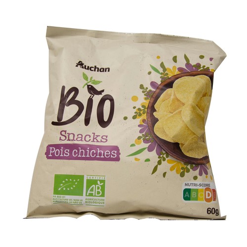 ALCAMPO ECOLÓGICO Snack de garbanzos ecológico 60 g.