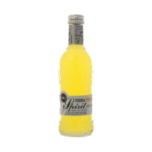 Combiando de vodka con piña MG SPIRIT botella de 27,5 cl.
