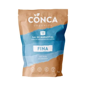 CONCA Sal de manantial fina ecológica 1 kg