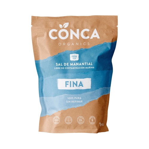 CONCA Sal de manantial fina ecológica 1 kg