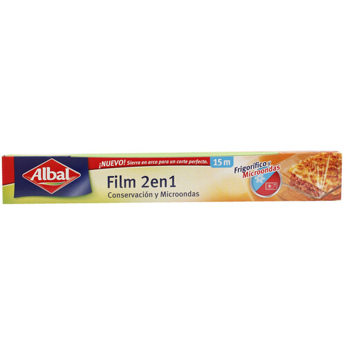 Film 2 en 1 conservación y microondas ALBAL 15 mts.
