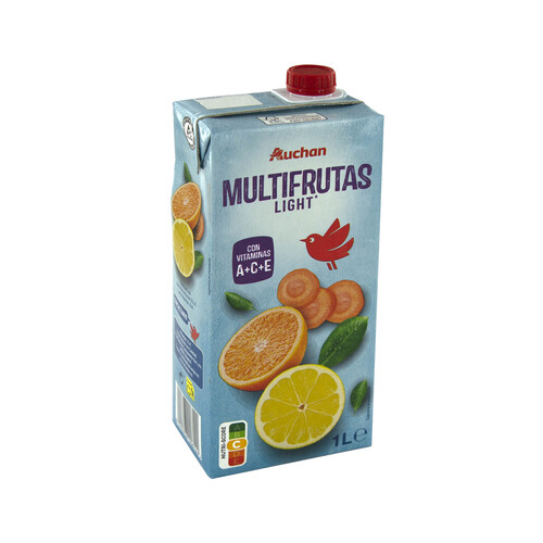 Bebida multifrutas a partir de concentrados (con vitaminas A, C y E), sin azúcares añadidos PRODUCTO ALCAMPO 1 l.