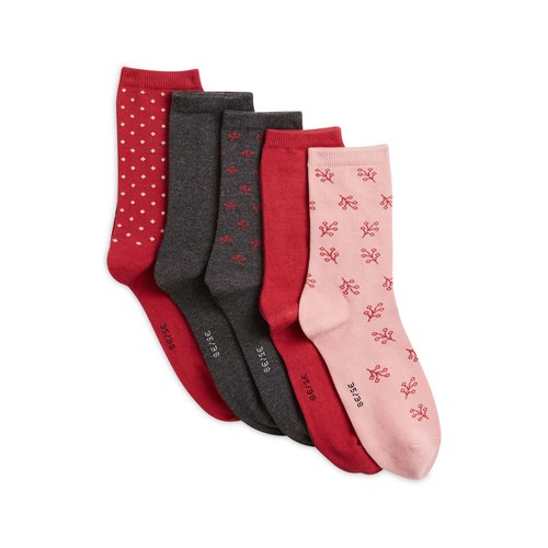 Lote de 5 pares de calcetines para mujer IN EXTENSO, talla 35/38.