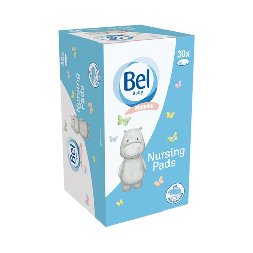 BEL Baby mummy Discos de lactancia, suaves y extra absorbentes 30 uds.