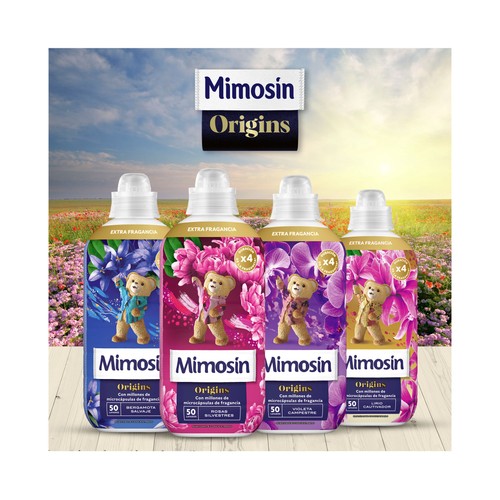 MIMOSIN Origins Suavizante concentrado con aroma a bergamota salvaje, 95 lavados.