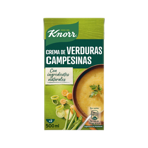 KNORR Crema de verduras campesinas 500 ml.