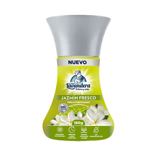 LA ANTIGUA LAVANDERA Perlas perfumadas con aroma a jazmín fresco 180 g.