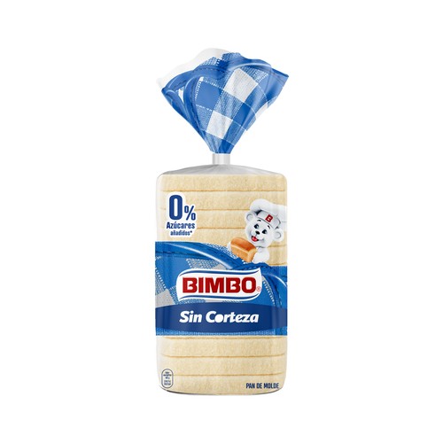 Imagen de Pan de molde blanco sin corteza BIMBO 450 g.