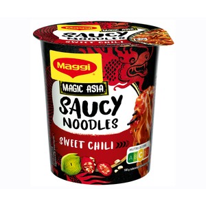 Imagen de MAGGI Saucy Noodle Noodles de trigo con condimento sabor a salsa de chili dulce 75 g.