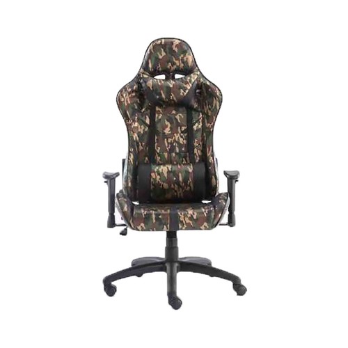 Silla gaming SAKKYO D328 militar, almohadilla lumbar, reclinable, regulación de altura.
