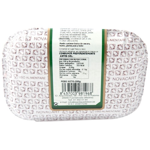 LA ANTIGUA DE LEÓN Fruta surtida escarchada 250 g.