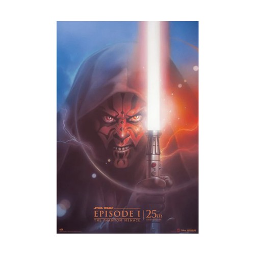 Póster Amenaza Fantasma 25 Aniversario Star Wars Episodio 1, GRUPO ERIK.