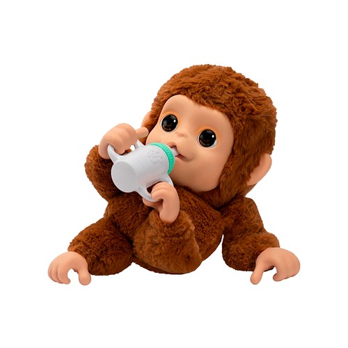 Mascota interactiva LITTLE LIVE PETS My Baby Monkey con sonidos y reacciones, +4 años.